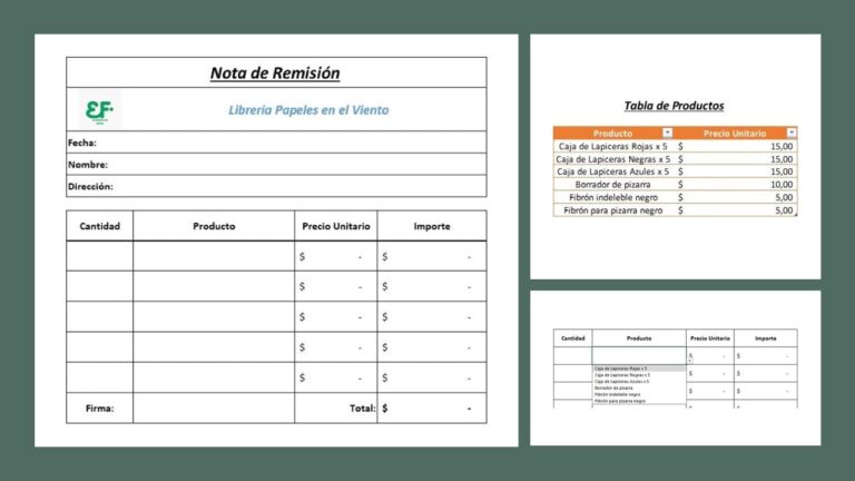 Descarga Gratis La Mejor Plantilla De Nota De Remisi N En Excel La