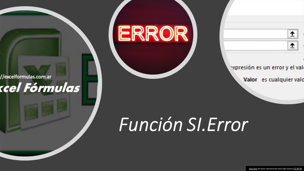 Función SI.Error en Excel